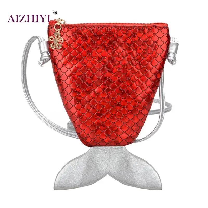 

Women Mermaid Tail Wallet Sequins Coin Purse Girls Crossbody Bags Sling Money Change Card Holder Purse Bag Pouch For Kids Gifts