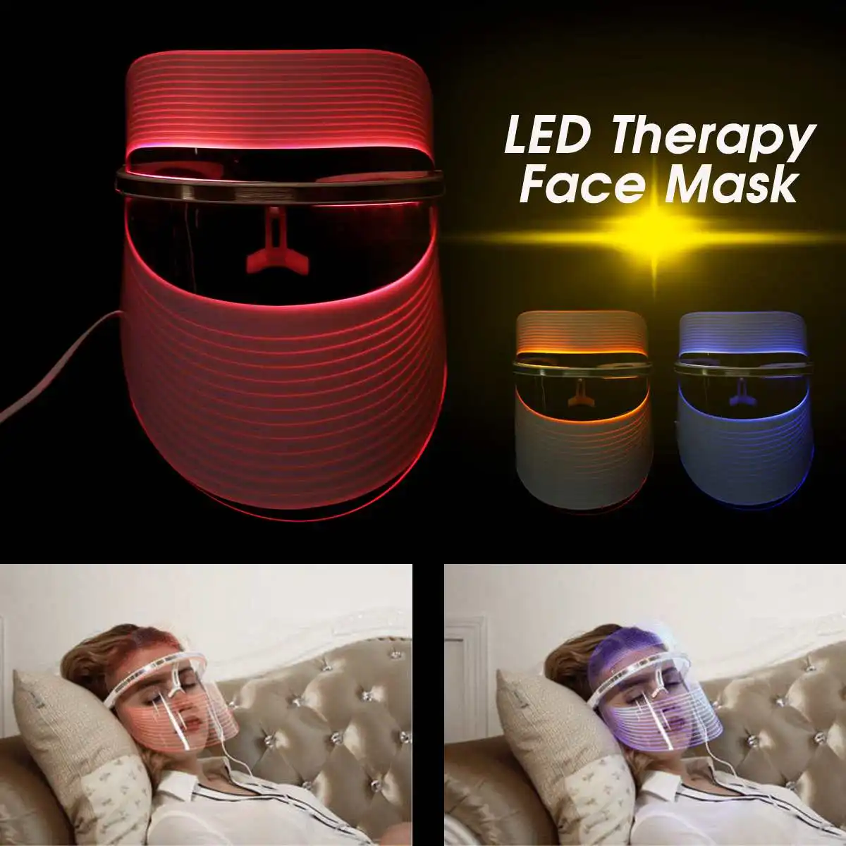

Led Therapy Mask Light Face Mask Therapy Photon Led Facial Mask Korean Skin Care Led Mask Therapy LED Light Photon Therapy
