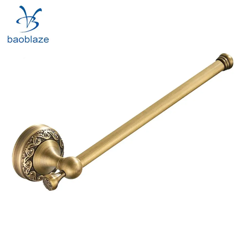 Vintage Brass Single Rod Towel Bar Towel Rack Holder Towel Rail Coat