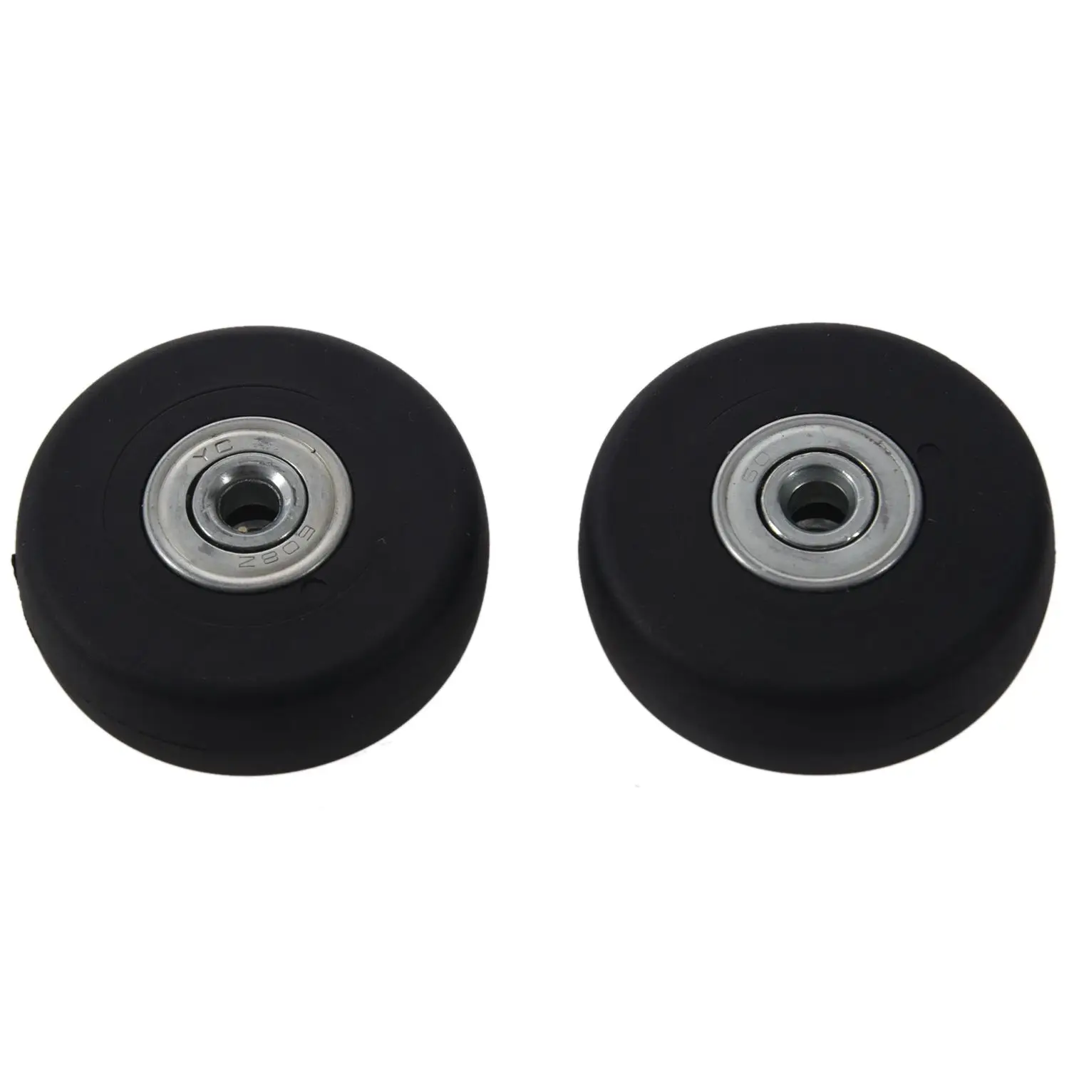 

2 Sets of Luggage Suitcase Replacement Wheels Axles Deluxe Repair Tool OD 50mm