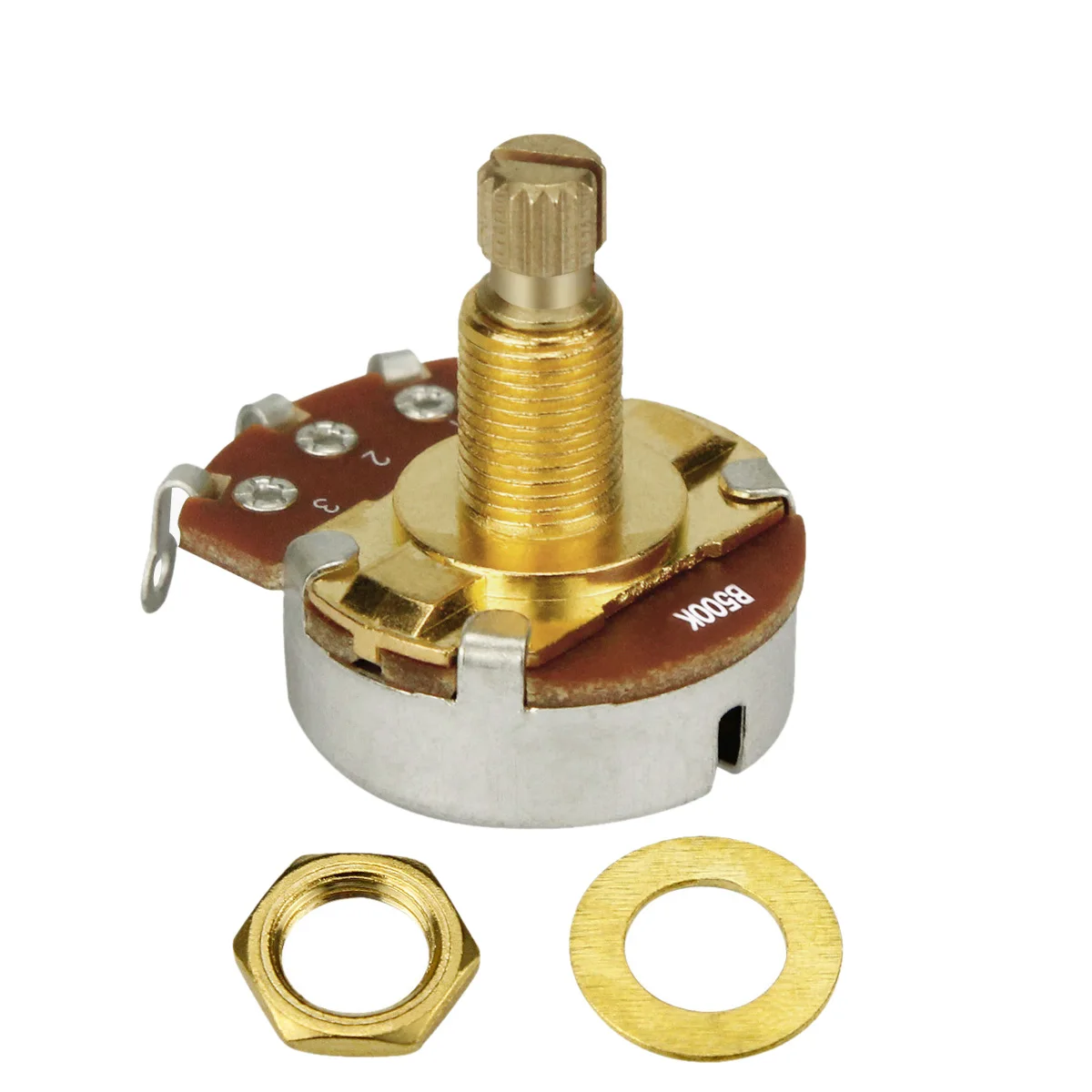 4 шт. потенциометры для гитары с длинным валом 18 мм|guitar potentiometer|a500k b500kpotentiometer guitar |