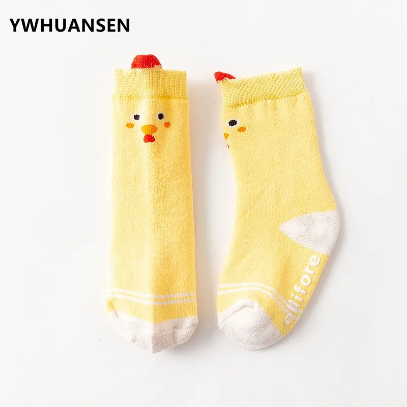 YWHUANSEN/1 пара носков для маленьких девочек с милым рисунком теплые носки мальчиков