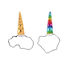10 шт. Единорог повязки на голову с рогом эластичной лентой Головные уборы головной убор для малышей Дети Косплэй аксессуар для костюма для вечеринок