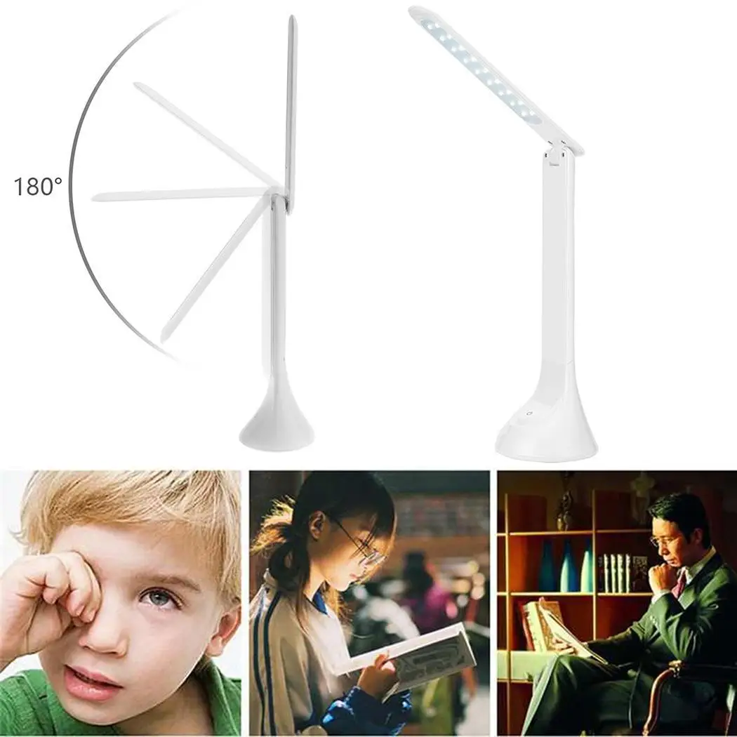 

New Home Touch Switch Eye Protection Soft Light Foldable Kit LED Desk 1000LUX Electronic Transformer 18pcs Lamp