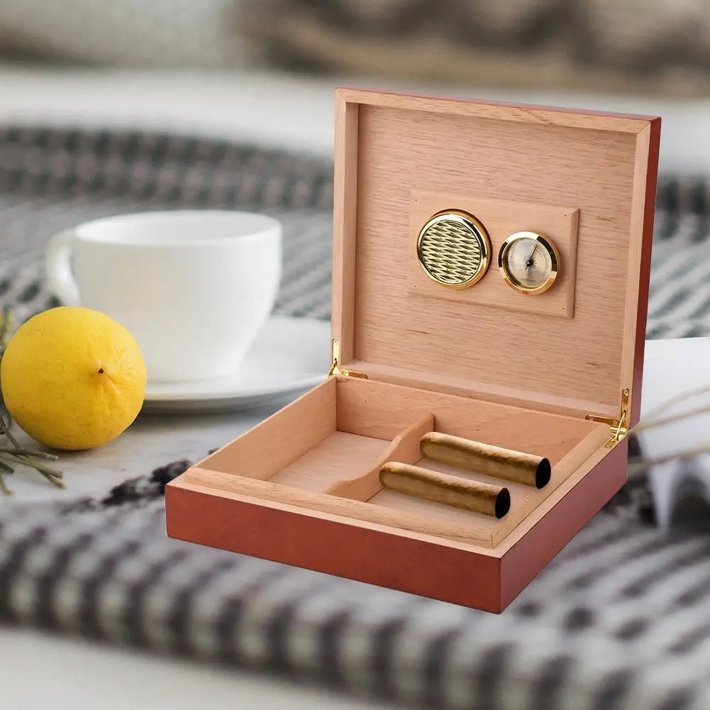 

Chinese Style Vintage Mini Portable Humidor Cigar Box Wooden Cigarette Container Storage Case