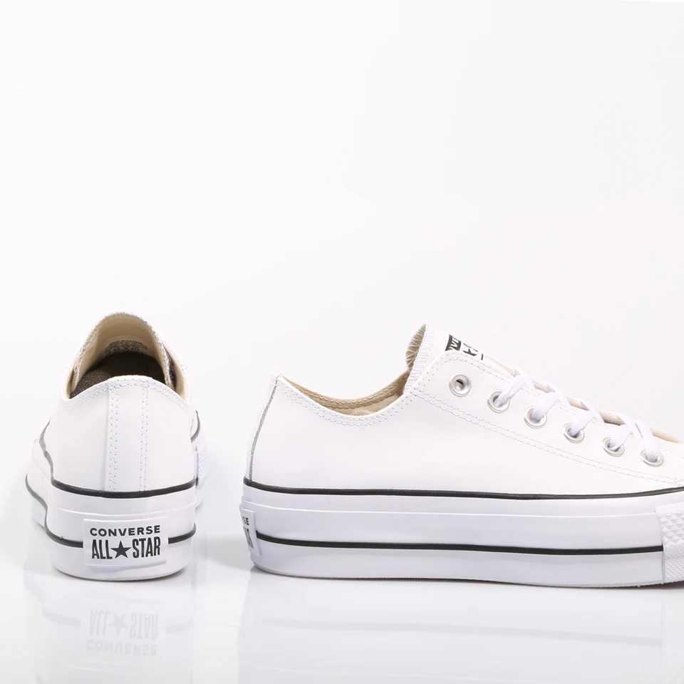 CONVERSE PLATAFORMA CHUCK TAYLOR ALL STAR LIFT OX CL Blanco Mujer  67579|Women's Flats| - AliExpress