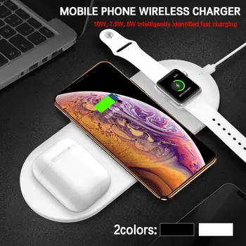 

For Funxim X9 Three - In - One Desktop Dual Fast Charge 10W 7.5W For Samsung Apple Wireless Charger Mobile Phone