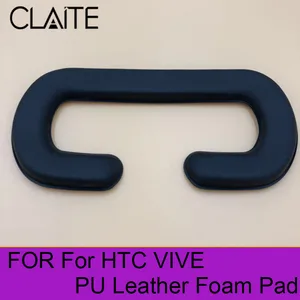 Cliate черный 21*11 см 1 шт. для лица Пена Замена глаз Pad для htc VIVE гарнитура VR искусственная кожа пены крышка маски виртуальной реальности - изображение