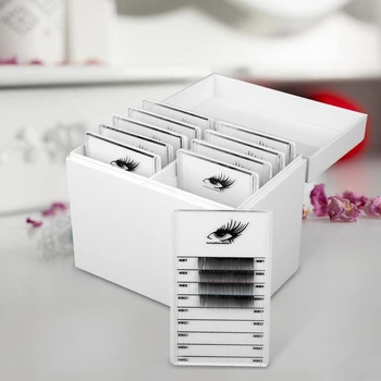 

Eyelash Storage Box 10 Layers Makeup Organizer False Eyelashes Glue Pallet Holder Grafting Eyelashes Extension Makeup Tool