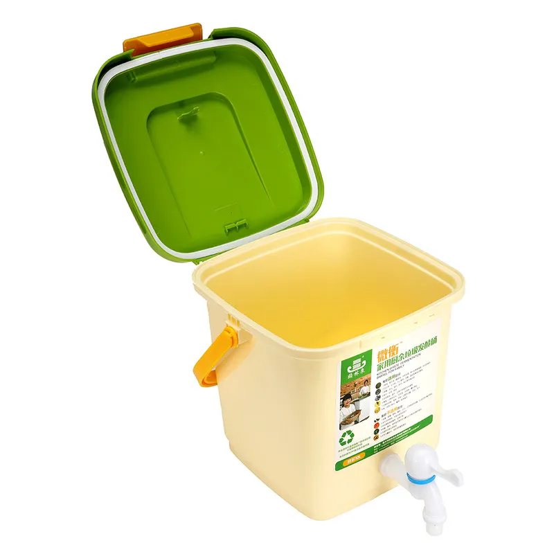 

Household 10L Durable Recycle Composter Bucket Compost Barrel for Food Waste Fermentation for Organic Manure Garden Use