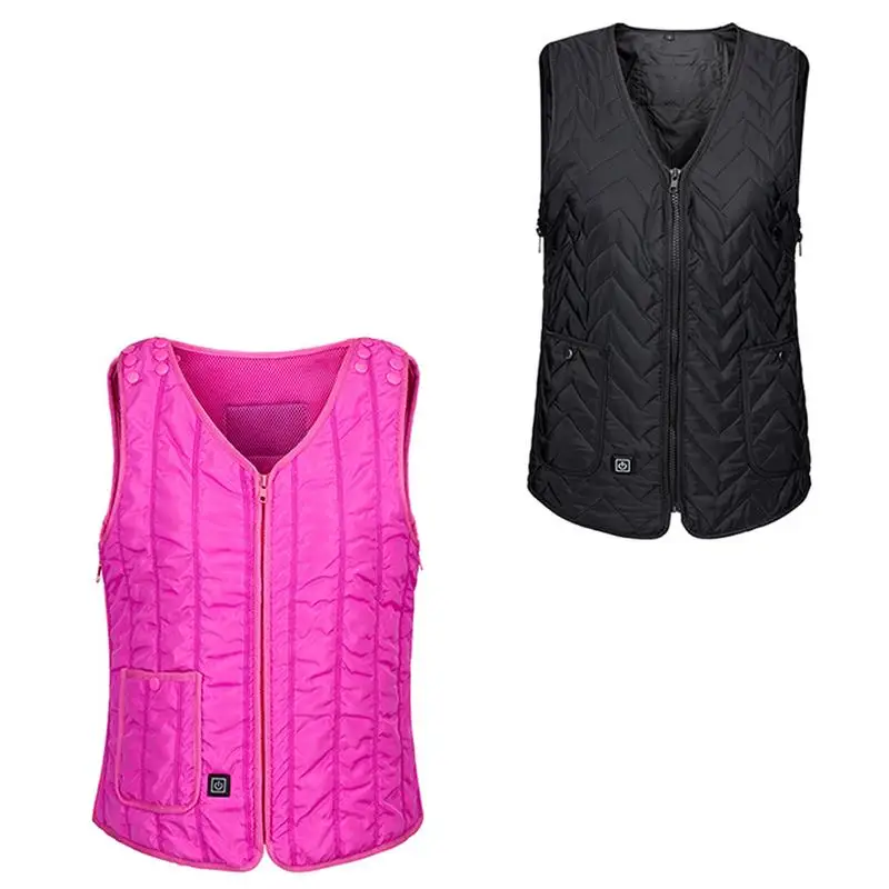 

2018 Electric Heating Clothes Electric Vest Men Women Warm Vests USB Charging Heated Winter Constant Temperature Heating Vest