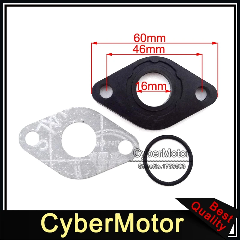 Intake Manifold Inlet Pipe Gasket Kit motorcycle intake manifold gasket For GY6 50cc Engine Carb SUNL Baotian Znen Jmstar Chinese Moped Scooter