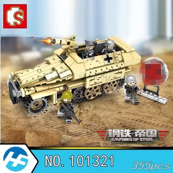 

SD.KFZ.251 armored car Empires of steel Military Series Building Blocks Bricks SEMBO 101321
