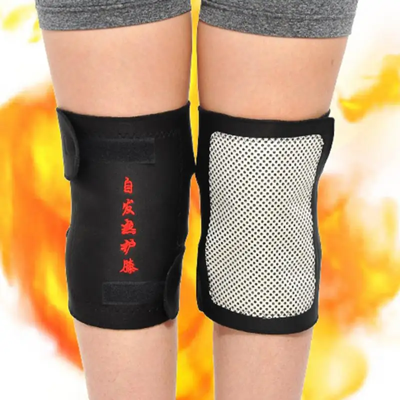 

2 Pcs/lot New Style Self-heating Warm Kneeling Magnet Magnetic Therapy Knee Protector And Support For Cold Pain Injured Knee