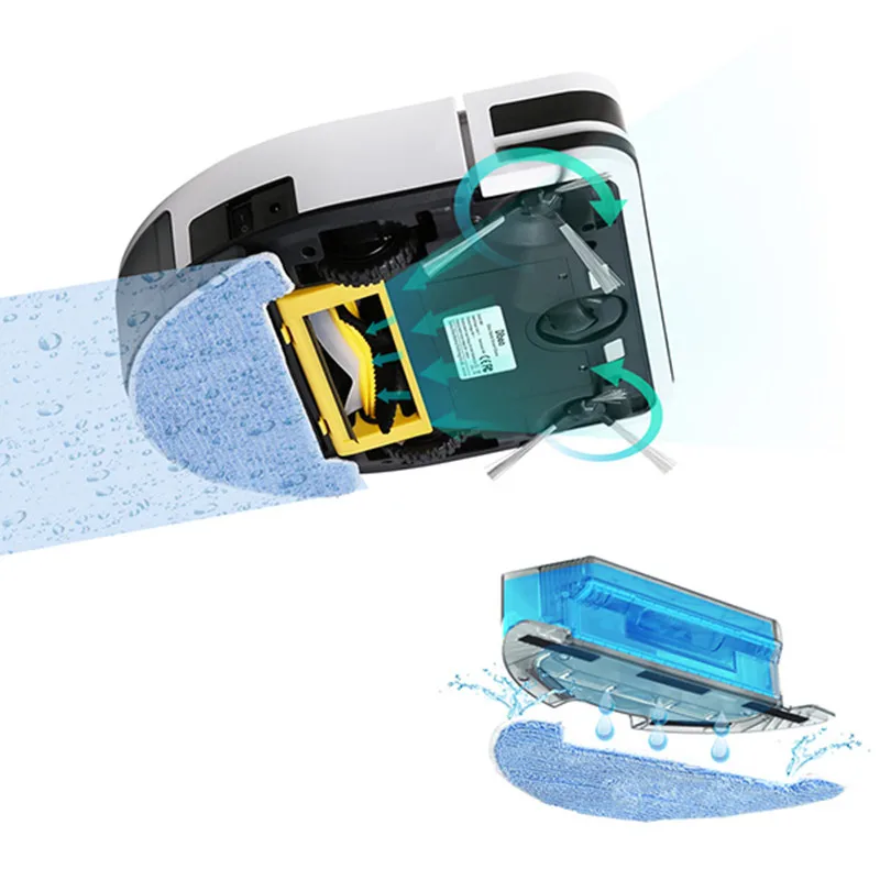 Dibea GT200 Smart Gyroscope Robot Vacuum Cleaner For Home Automatic Sweeping Dust Sterilize Smart Planned Washing Mopping