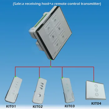 

OMATE Type86 Touch screem double receive control AC220V550W 315Mhz OR 433Mhz