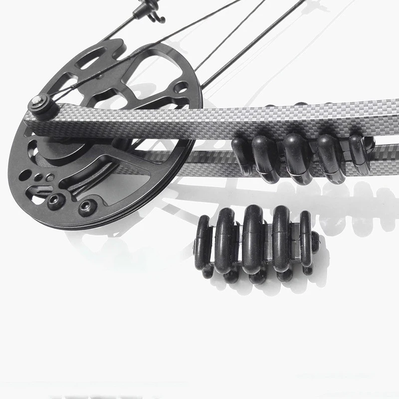 

2* Archery Compound Bow Stabilizer Silencer Limbs Shock Absorber Dampener Black