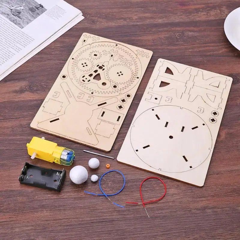  Children Scientific Experiment Teaching Kits Child DIY Sun-Moon-Earth Geography Model Kits Kids Lea - 32956609383