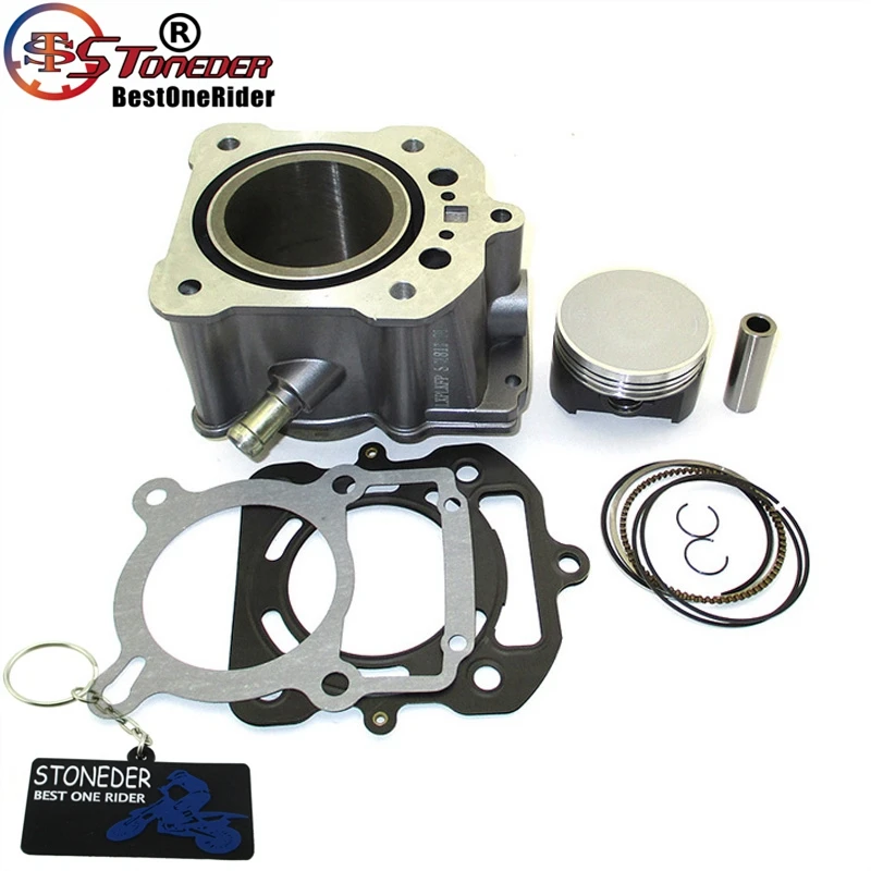 

STONEDER 70mm Big Bore Cylinder Piston Kit 16mm Pin For Water Cooled 250cc LX250 Zongshen Loncin Engine Dirt Bike ATV Quad