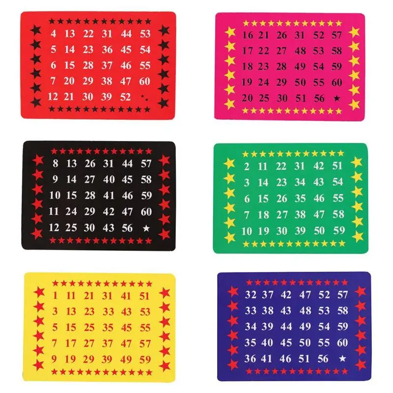 

6pcs Perspective Cards Telepathy Test Card Set Close Up Magic Tricks Props