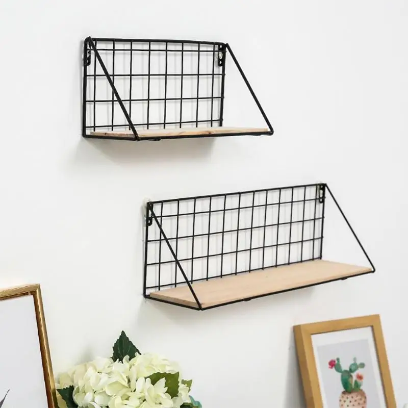 Wooden Iron Wall Shelf Organizer Storage Rack Wall Mounted Kitchen Rack Space Saving Decorative Shelves Book Cabinet Holders Wooden Iron Wall Shelf Organizer Storage Rack Wall Mounted Kitchen Rack Space Saving Decorative Shelves Book Cabinet Holders