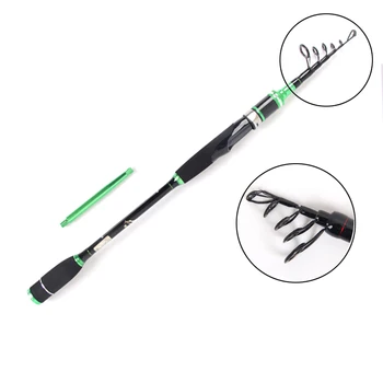 

OLOEY Outdoor Fiberglass Sea Rod Telescopic Fishing Rod Pole Fishing Tackle Tools 2.1m 2.4m