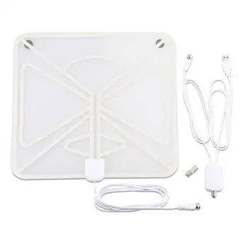 

TV Antenna Indoor HD Digital TV Antenna with 80 Miles Long Range Amplifier