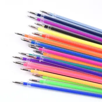 

None Refills Watercolor Neon Glitter Pastel Art Replace Refills Gel Pen Office School Supplies d25