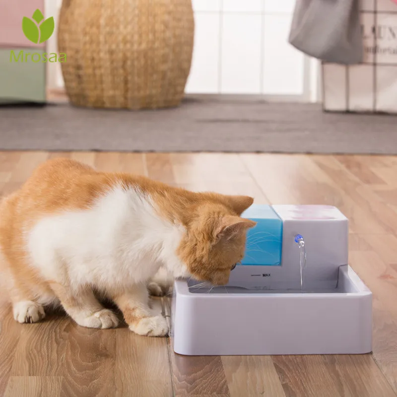 1.8L собака Автоматический высокой емкости диспенсер для воды электрический Pet товары для кошек Fit чаша Собака воды принадлежности для