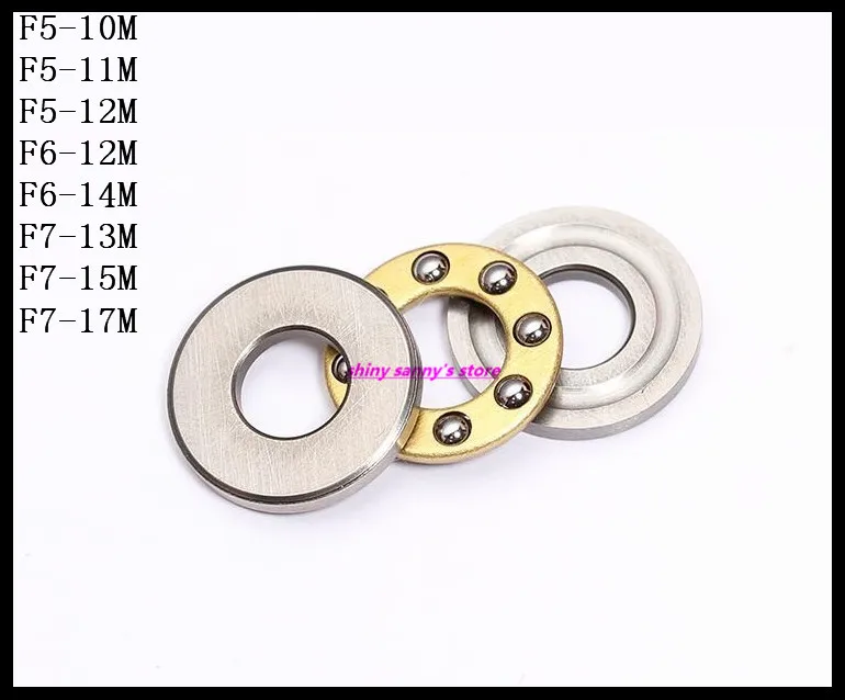 5-10pcs/Lot F5-10M , F5-11M , F5-12M F6-12M F6-14M F7-13M F7-15M F7-17M Axial Ball Thrust Bearing