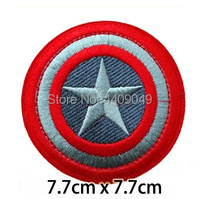 

Marvel Captain America Grey Shield Logo embroidered iron on patch, Super Hero Movie symbol jacket jean DIY clothing accessoreis