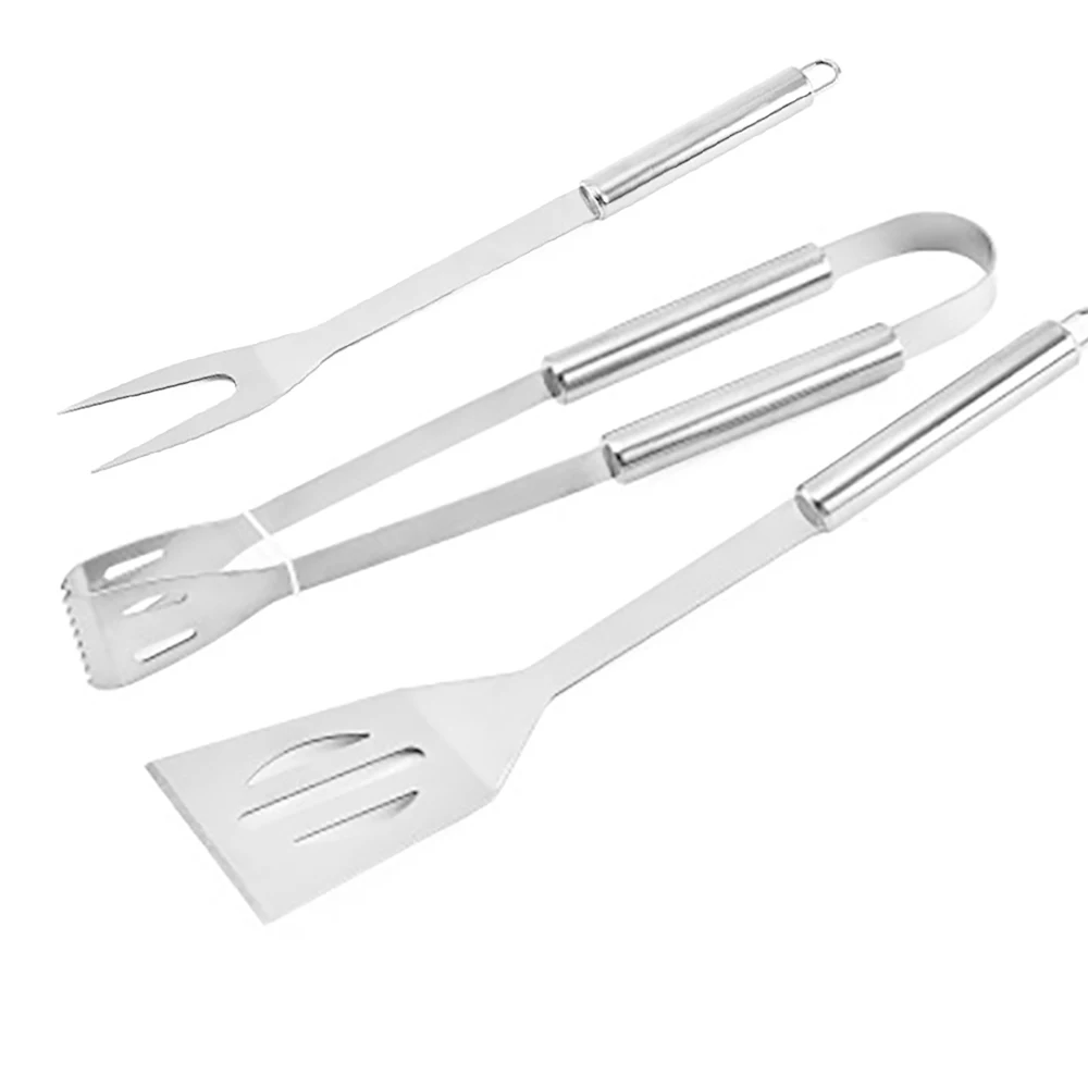 

3 Pieces/set High Quality Stainless Steel Fork Clip Shovel Barbecue Tools Outdoor Barbecue BBQ Tool