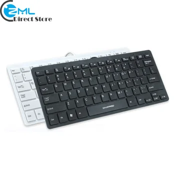

D510 USB Wired Laptop Keyboard Ultra Thin Ergonomic Multimedia Keyboard 78 Keys Compact Mini Keyboard for iMac/ Macbook/Computer