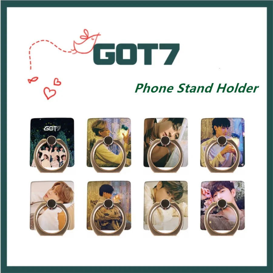 

Kpop GOT7 Members Adjustable Phone Stand Holder Present: You&Me Miracle Finger Ring Grip Universal