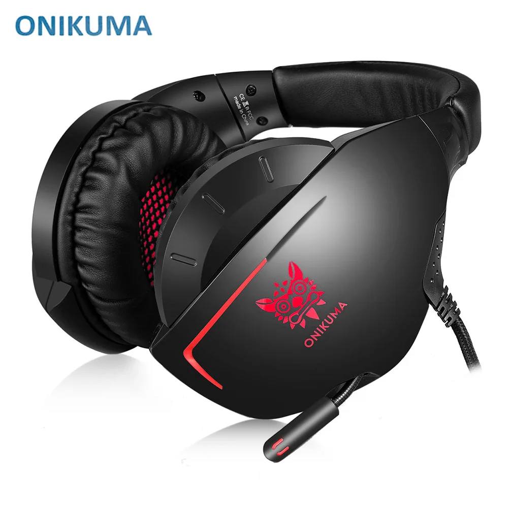 Игровая гарнитура ONIKUMA K7 динамическая стереогарнитура с басами и регулируемым