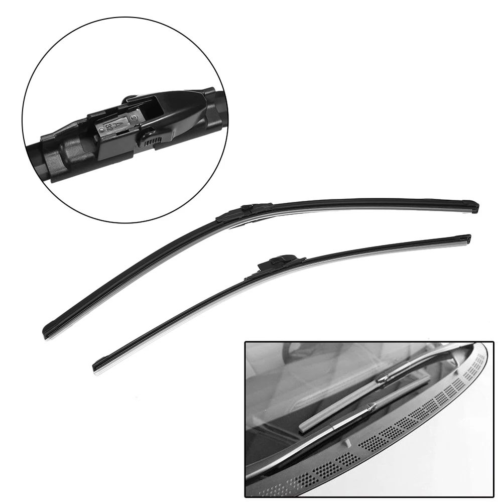 2PCS/Set Front Windshield Flat Wiper Arm Blades Fit For Honda Civic