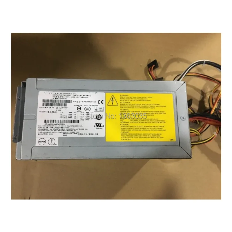 DHL EMS Бесплатная доставка 459558 001 461512 TDPS 650BB B 650W блок питания для сервера ML150 G5