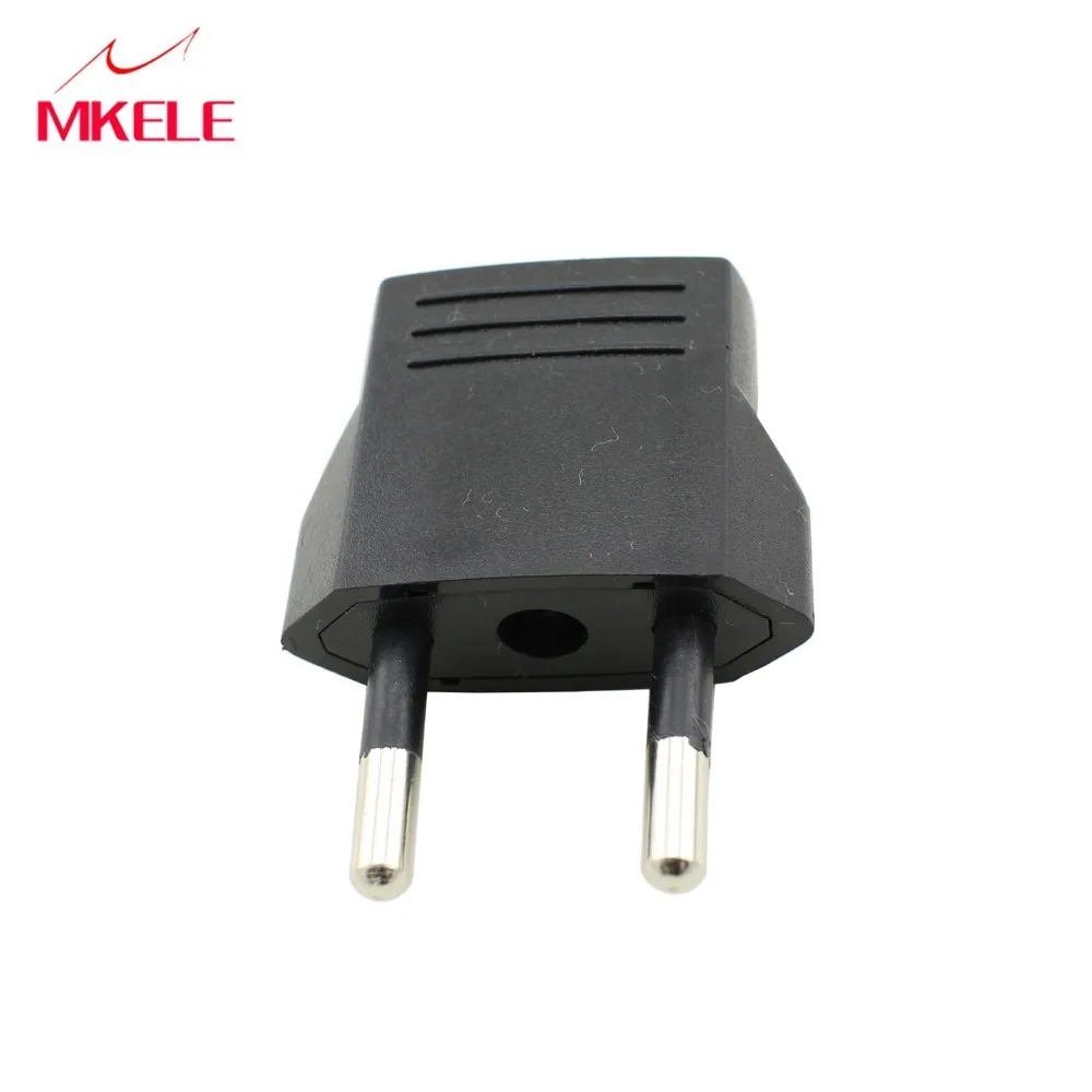 

High Quality 2Pin Portable Black US To EU1-02 AC Power Plug Travel Industrial Converter Adapter Electrical Socket