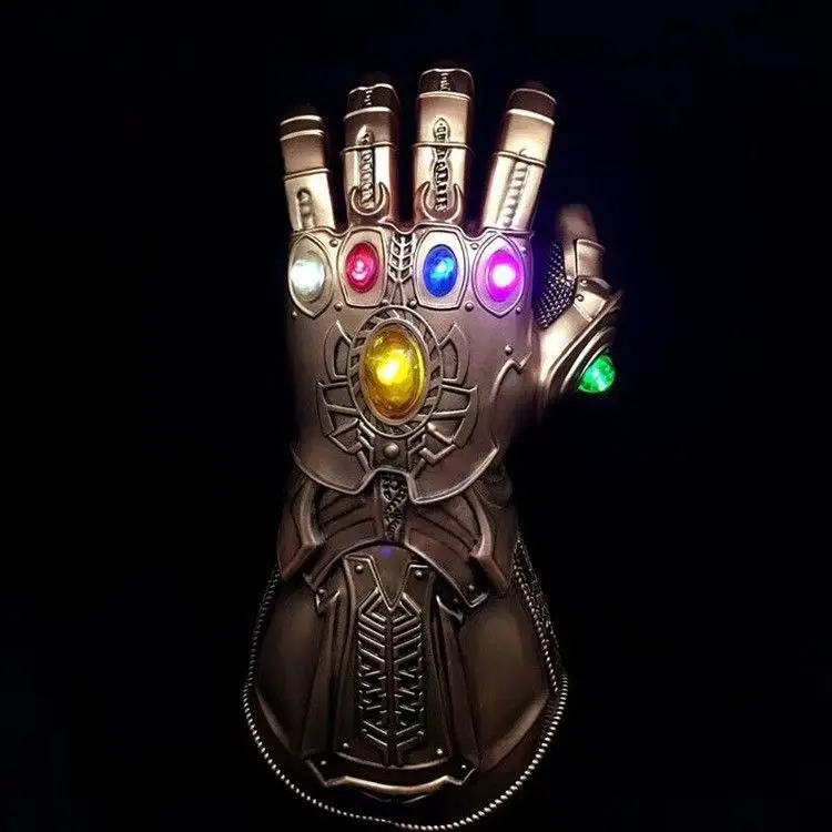 Avengers 3 Infinity War Infinity Gauntlet LED Light Thanos Gloves Cosplay Prop 34.5cm Action Figure Movie Cartoon Toy collect Avengers 3 Infinity War Infinity Gauntlet LED Light Thanos Gloves Cosplay Prop 34.5cm Action Figure Movie Cartoon Toy collect