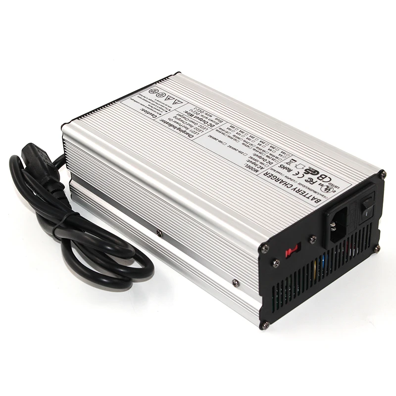 60 V 6A Зарядное устройство 69 V свинцово-кислотный Батарея Смарт Зарядное устройство Алюминий основа с вентилятором Батарея пакет Зарядное устройство Вход 100VAC-240VAC