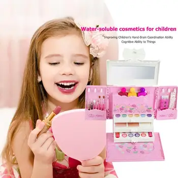 

Princess Makeup Car Children's Makeup Toy Princess Cosmetics Set Toy Make Up Kits Pretend Play Children Beauty Gift