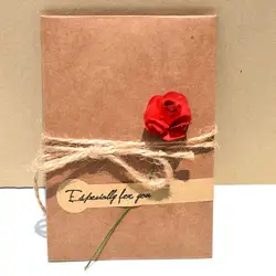 20 штук DIY Бумага ручной работы гербарий для приглашения поздравительной открытки с конвертом Рождественские сувениры (случайным образом)