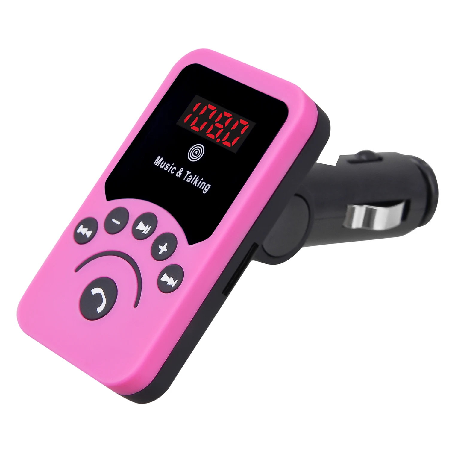 

New Mini Car Mp3 Wireless Bluetooth HandsFree Car Kit FM Transmitter with Remote with 3.1A USB Charger for smartphone
