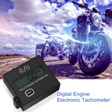Водонепроницаемый цифровой тахометр для двигателя индукционный пульст Tach RPM счетчик часов для бензинового мотоцикла цепная пила косилка 2/4 тактный