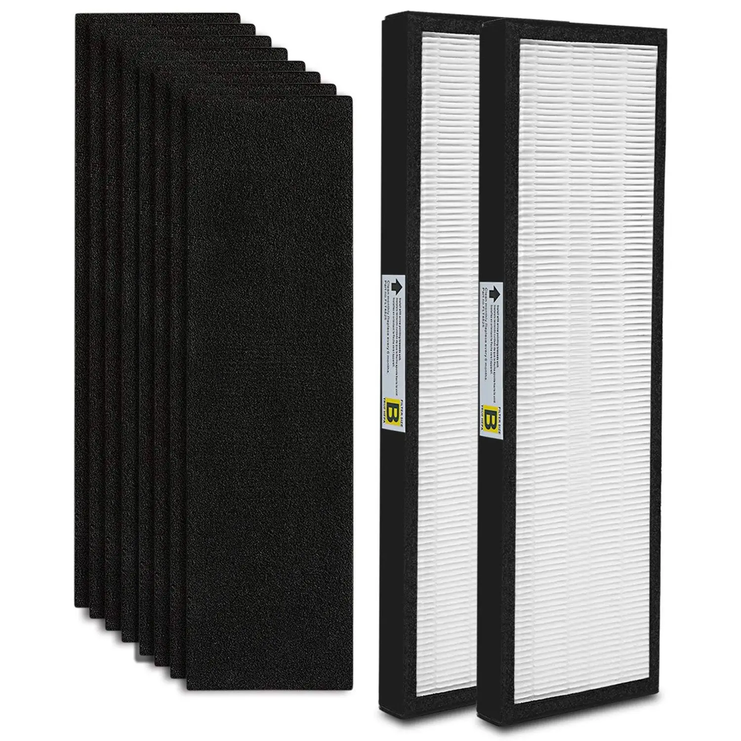 

10-Pack FLT4825 True HEPA Air Purifier Filter B Replacement Compatible for GermGuardian Models AC4825 AC4850PT AC4900CA PureGu