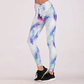 

Floral Print Women Fitness Set Female Yuga Tracksuit Workout Sexy High Waist Slim Push UP Leggings Sporting Clothes