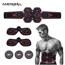 EMS Muscle Stimulator ABS Men Abdominal Muscle Trainer Smart Fitness Slimming Waist Belt Full Body Muscle Exerciser