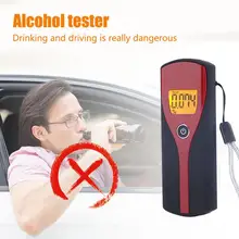 Дует Алкотестер Портативный цифровой алкоголь тестер для обнаружения алкоголя для предотвращения Вождение транспортных средств