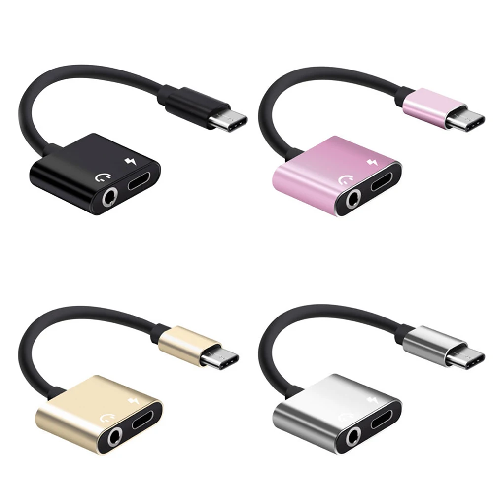 

Type-c to 3.5 mm Headphone Audio Jack Adapter Charger Audio Jack USB-C Cable Connector Audio Jack Converter for Android Phone