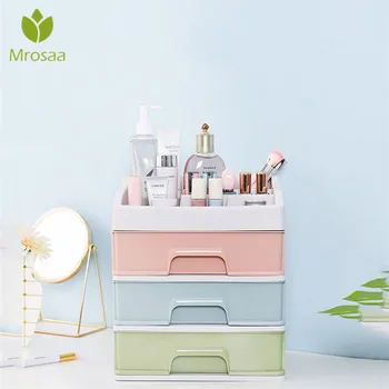 

Plastic Cosmetic Drawer Makeup Organizer Makeup Storage Box Container Nail Casket Holder Desktop Sundry Storage Case Bead Tools